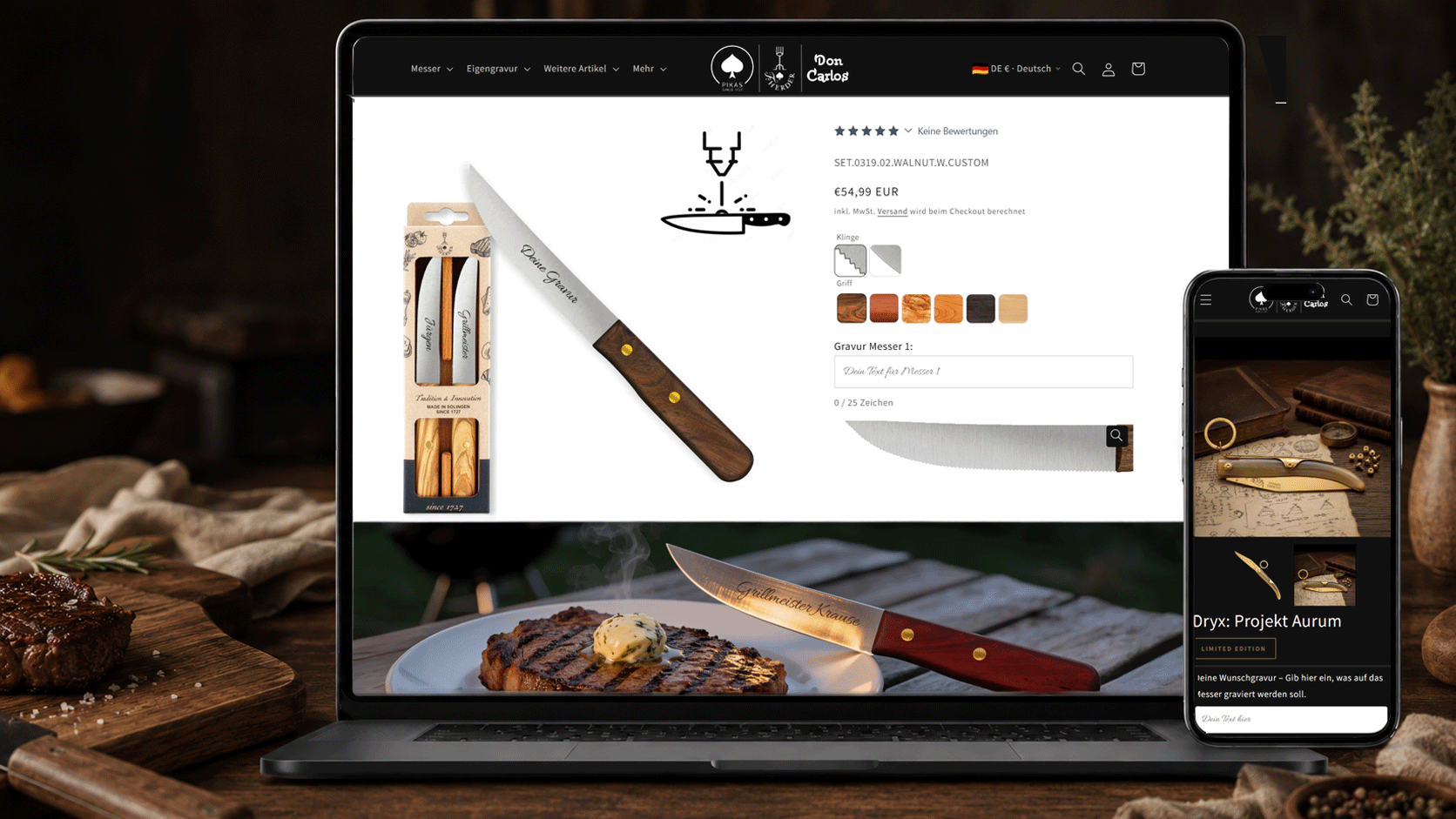 F. Herder Website als Laptop- und Smartphone-Szene